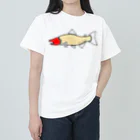 Mustard_Indigo_Blueのサーモン×レッドヘッド ヘビーウェイトTシャツ