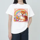 癒しのショップの夢の中の柴犬 Heavyweight T-Shirt