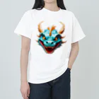 AsukaKotohaの邪気を払い金運と成功をもたらす青龍のお守り ヘビーウェイトTシャツ