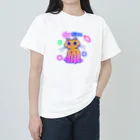 猫野尻尾のねこ火星人 ヘビーウェイトTシャツ