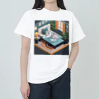 hono想(そう)イタグレ日記のホワイトタイガーのリラックスタイム Heavyweight T-Shirt