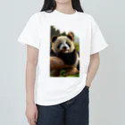 mintmoonのタレ目のパンダちゃん Heavyweight T-Shirt
