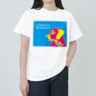 HanaTorantaのラブラドール　抽象化ピンク×ブルー Heavyweight T-Shirt