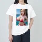 デジタル美女アートのAI美女グラビア10 ヘビーウェイトTシャツ