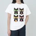 ねこのみの色々飲む ネコ ヘビーウェイトTシャツ