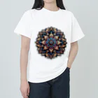 psychedelic mountainのmandala Heavyweight T-Shirt