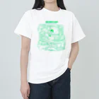 深見葵真のBUDDHIST 辰　fluorescent green ヘビーウェイトTシャツ