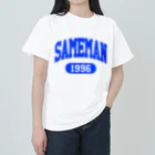 鮫瓦卍丸のSAMEMANカレッジTシャツ ヘビーウェイトTシャツ