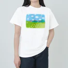 kimchinのテレビの<しばらくお待ちください>のテロップ画面 Heavyweight T-Shirt