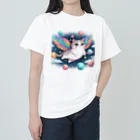 キャットパラダイス☆彡のユニ猫　宇宙空間 Heavyweight T-Shirt