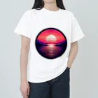 psychedelic mountainのsun set Heavyweight T-Shirt