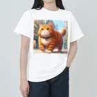 レールファン&スピリチュアルアイテムショップのデブ猫 Heavyweight T-Shirt