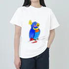 エリンギショップのぼんやりオウム ヘビーウェイトTシャツ