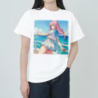 yozoraniyumeoの魔法セーラー少女 ヘビーウェイトTシャツ