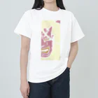 inae-doの佐渡ヶ島の鬼太鼓（白鬼） ヘビーウェイトTシャツ