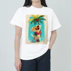 AQUAMETAVERSEのワンちやん夢ハワイ旅行　なでしこ1478 Heavyweight T-Shirt