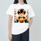 可愛い男の子イラスト販売所　By,keicyanの男の子　中学1年生　春 Heavyweight T-Shirt