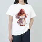 ヴィヴィオのオフショルダーレースアップワンピース Heavyweight T-Shirt