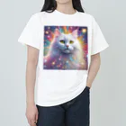 はなにゃんのおうちの虹色に輝くかわいい白猫ちゃん2 Heavyweight T-Shirt