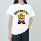 焼き芋専門店　焼き芋パンダ　グッズ販売部の焼き芋パンダ　くまお　焼き芋いかが？ Heavyweight T-Shirt