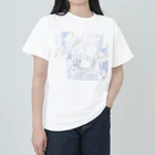 「ごめん々ね 」と言っの雨粒がたくさんに ヘビーウェイトTシャツ