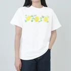 Lily bird（リリーバード）のスライスレモンとレモンの花 ヘビーウェイトTシャツ