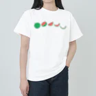 ☀️ひなたぼっくすの🍉スイカの満ち欠け(横) ヘビーウェイトTシャツ