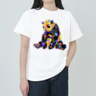 meiroのカラフルなパンダ ヘビーウェイトTシャツ