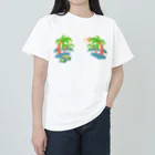 スロータイプ書店 Slowtype Booksのゆるスカ パームツリー 180 Heavyweight T-Shirt