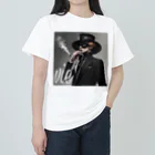 vieのvie BLACK_smoke Heavyweight T-Shirt