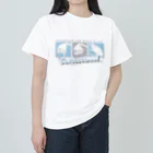 シロチャン王国のシロチャンごろ〜ん　BLUE Heavyweight T-Shirt