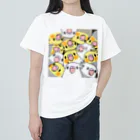 まめるりはことりのみっちりむっちり過密オカメインコさん【まめるりはことり】 ヘビーウェイトTシャツ