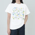 まめるりはことりのめっちゃセキセイインコちゃん【まめるりはことり】 ヘビーウェイトTシャツ