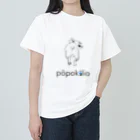 ナミノコ雑貨店のpopokilio フレンチブルドッグ  ヘビーウェイトTシャツ