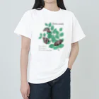 kitaooji shop SUZURI店のアカボシゴマダラとエノキ ヘビーウェイトTシャツ