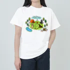 ハッピー・ラブラドールズのキャンプ大好きラブラドール Heavyweight T-Shirt