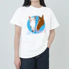 アイパール事務局の馬アイ、パールキャラクターグッズ ヘビーウェイトTシャツ