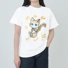 猫の隠れ家のはちわれ靴下の猫又ちゃん Heavyweight T-Shirt