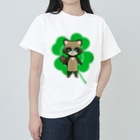猫の隠れ家の四つ葉印の化け狸ちゃん Heavyweight T-Shirt
