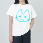 武者小路夕桐の水色猫 Heavyweight T-Shirt