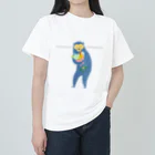 おみやげやの花束かかえたマレーグマ ヘビーウェイトTシャツ