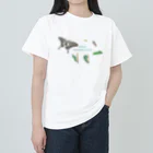 kitaooji shop SUZURI店のナミアゲハの発生サイクル ヘビーウェイトTシャツ