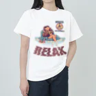 nidan-illustrationの"RELAX" ヘビーウェイトTシャツ