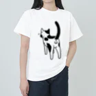 Riotoのねこけつω（ぶち猫） ヘビーウェイトTシャツ