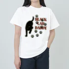 ハッピー・ラブラドールズのBlack Lab Daddy　ブラックラブラドール Heavyweight T-Shirt