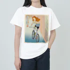 nidan-illustrationの"双輪車娘之圖會" 4-#1 Heavyweight T-Shirt