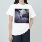 ケンタウルスの露のフォトデザイン(涼しげな道) ヘビーウェイトTシャツ