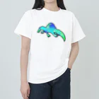 pluのカラフルスピノ❤️💛💚💙💜 ヘビーウェイトTシャツ