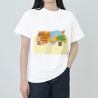 Yukino1118｜イラストレーターの読書をする女性 Heavyweight T-Shirt