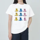 プレゼントわたあめにんぎょうの『ぴゅって』のぴゅってがいっぱい ヘビーウェイトTシャツ